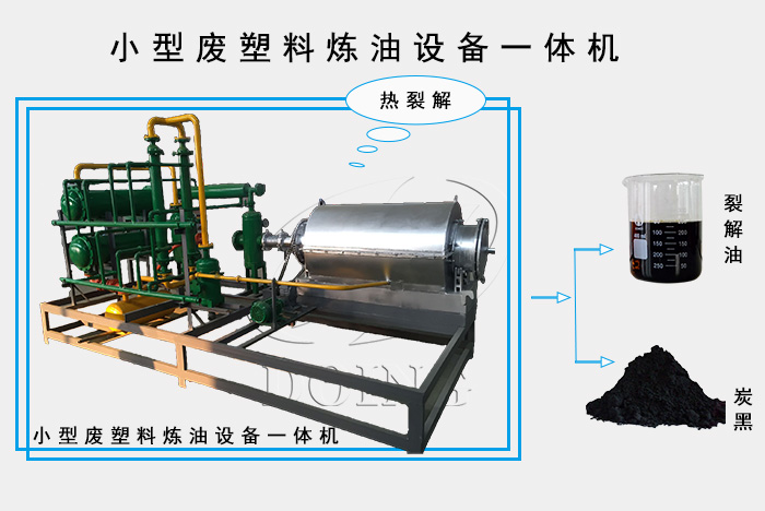 小型废塑料炼油设备一体机