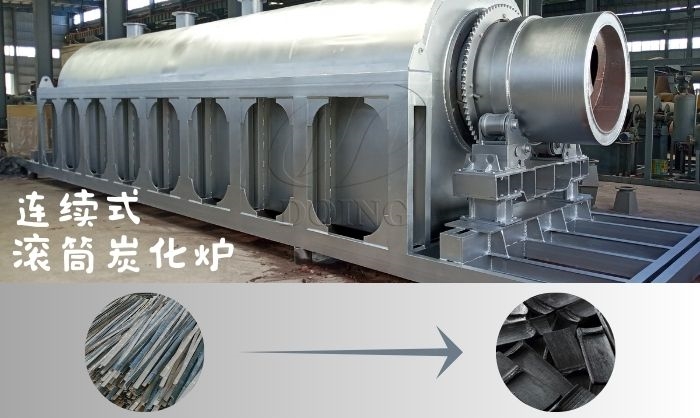 连续式滚筒炭化炉